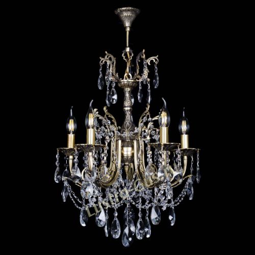 Люстра бронзовая Матильда №5 Лучик в Новокузнецке Гусь Хрустальный