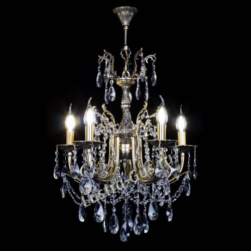 Люстра бронзовая Матильда №5 Лучик в Новокузнецке Гусь Хрустальный