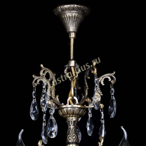 Люстра бронзовая Матильда №5 Лучик в Новокузнецке Гусь Хрустальный