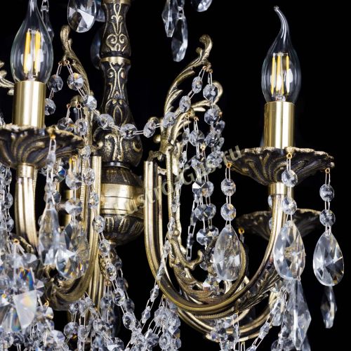 Люстра бронзовая Матильда №5 Лучик в Новокузнецке Гусь Хрустальный