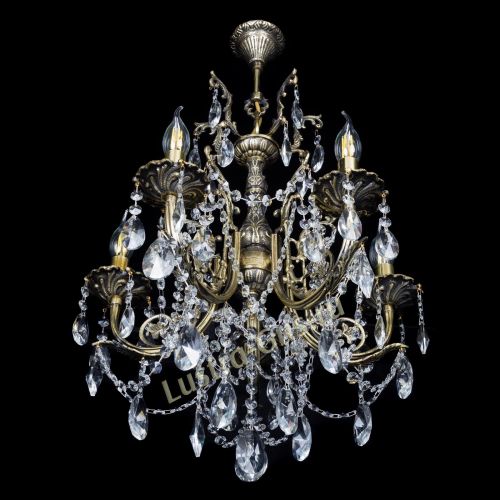 Люстра бронзовая Матильда №5 Лучик в Новокузнецке Гусь Хрустальный