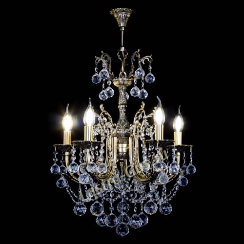 Люстра бронзовая Матильда №5 Шар в Новокузнецке Гусь Хрустальный