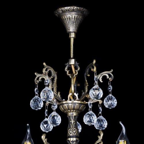 Люстра бронзовая Матильда №5 Шар в Новокузнецке Гусь Хрустальный