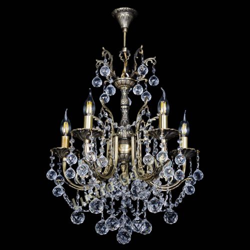 Люстра бронзовая Матильда №5 Шар в Новокузнецке Гусь Хрустальный