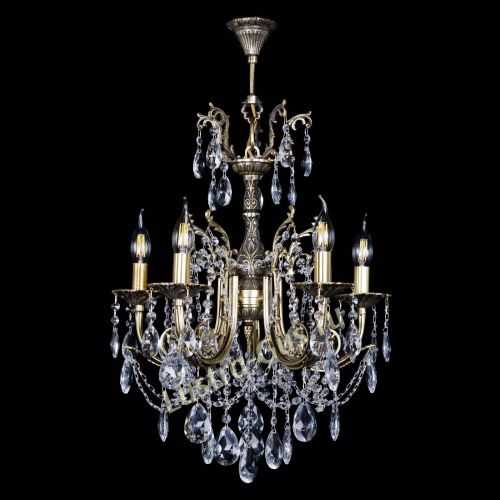 Люстра бронзовая Матильда №5 Журавлик в Новокузнецке Гусь Хрустальный