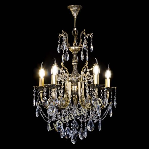 Люстра бронзовая Матильда №5 Журавлик в Новокузнецке Гусь Хрустальный