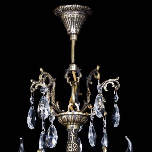 Люстра бронзовая Матильда №5 Журавлик в Новокузнецке Гусь Хрустальный