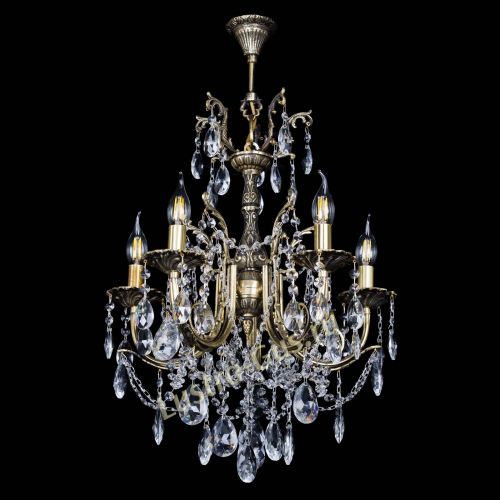 Люстра бронзовая Матильда №5 Журавлик в Новокузнецке Гусь Хрустальный