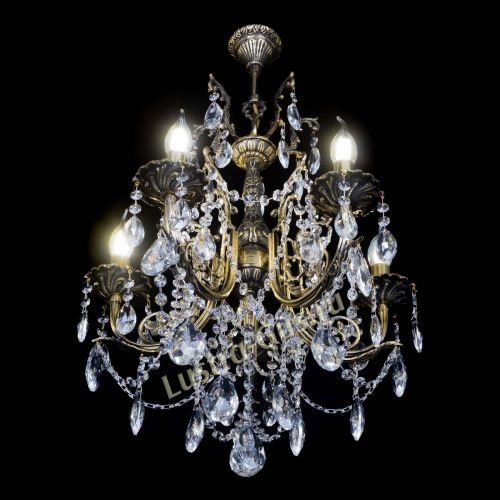 Люстра бронзовая Матильда №5 Журавлик в Новокузнецке Гусь Хрустальный