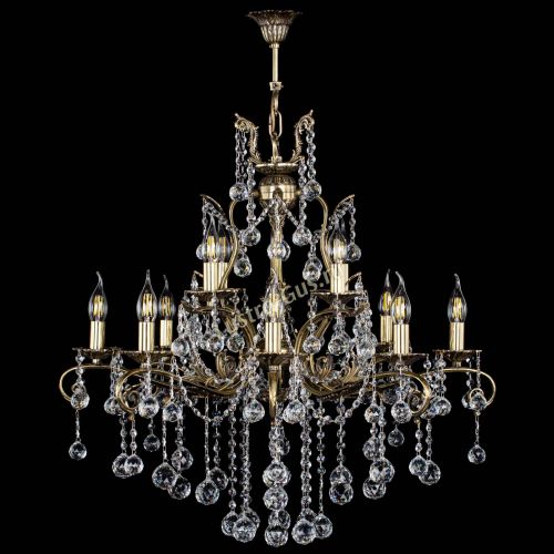 Люстра бронзовая Мелания №12/2 шар в Новокузнецке Люстра бронзовая Мелания №12/2 шар в Новокузнецке