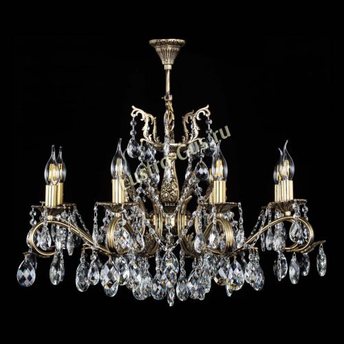 Люстра бронзовая Милана №1 баден в Новокузнецке Гусь Хрустальный