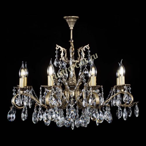 Люстра бронзовая Милана №1 баден в Новокузнецке Гусь Хрустальный