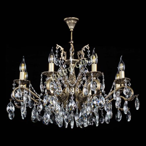 Люстра бронзовая Милана №1 баден в Новокузнецке Гусь Хрустальный