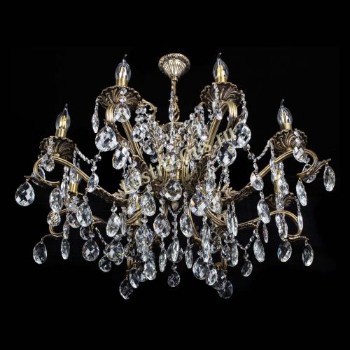 Люстра бронзовая Милана №1 баден в Новокузнецке Гусь Хрустальный