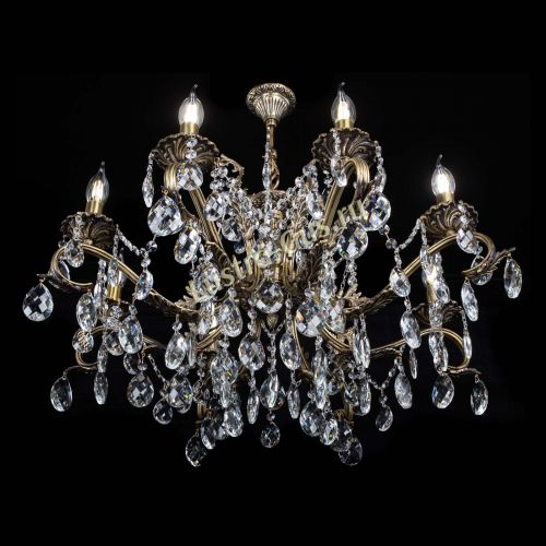 Люстра бронзовая Милана №1 баден в Новокузнецке Гусь Хрустальный