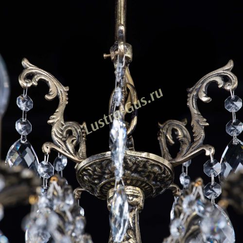 Люстра бронзовая Милана №1 баден в Новокузнецке Гусь Хрустальный