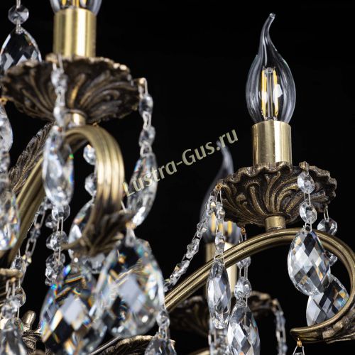 Люстра бронзовая Милана №1 баден в Новокузнецке Гусь Хрустальный