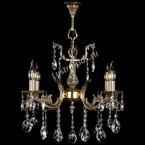 Люстра бронзовая Милана №4/2 баден в Новокузнецке Гусь Хрустальный