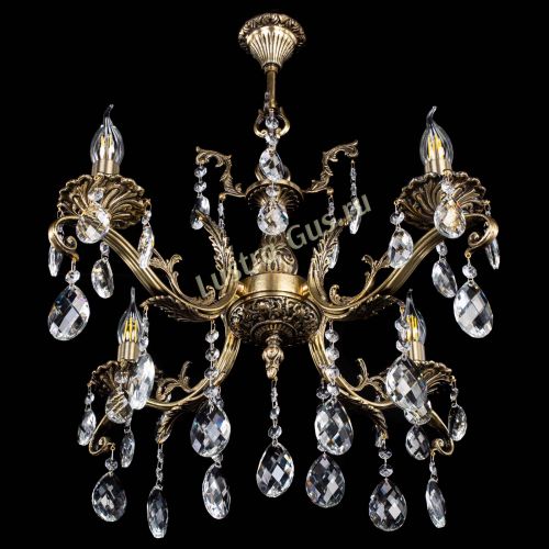 Люстра бронзовая Милана №4/2 баден в Новокузнецке Гусь Хрустальный