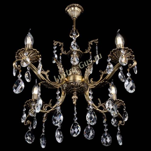 Люстра бронзовая Милана №4/2 баден в Новокузнецке Гусь Хрустальный