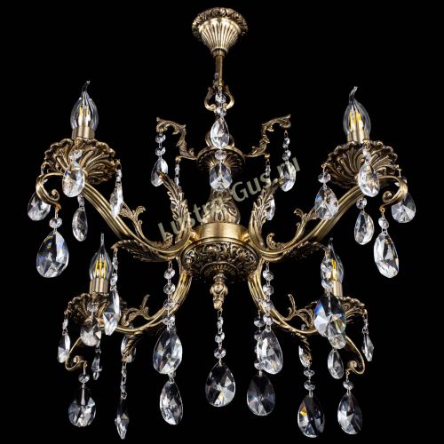 Люстра бронзовая Милана №4/2 лучик в Новокузнецке Гусь Хрустальный