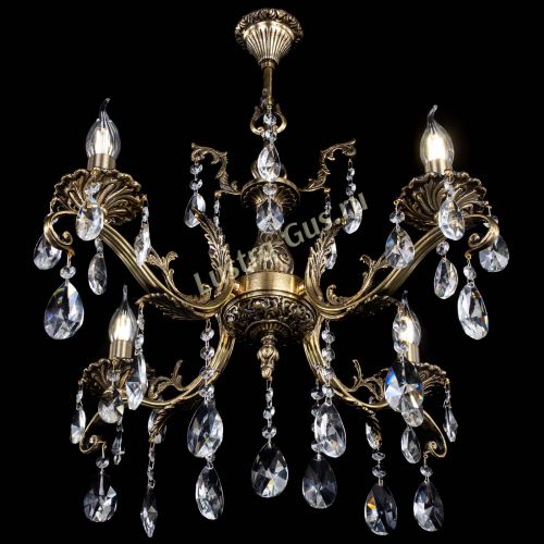 Люстра бронзовая Милана №4/2 лучик в Новокузнецке Гусь Хрустальный