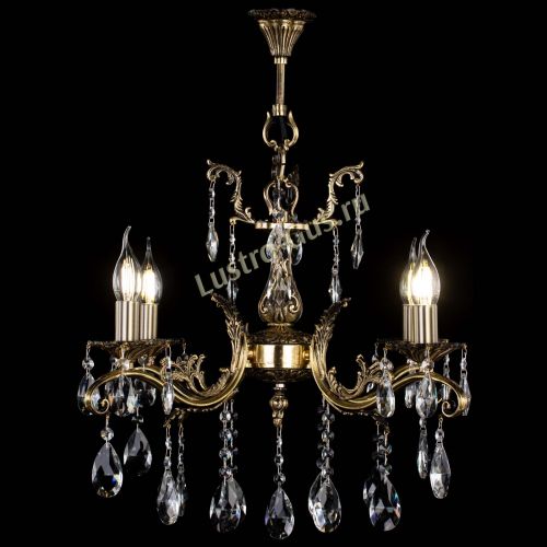 Люстра бронзовая Милана №4/2 журавлик в Новокузнецке Гусь Хрустальный