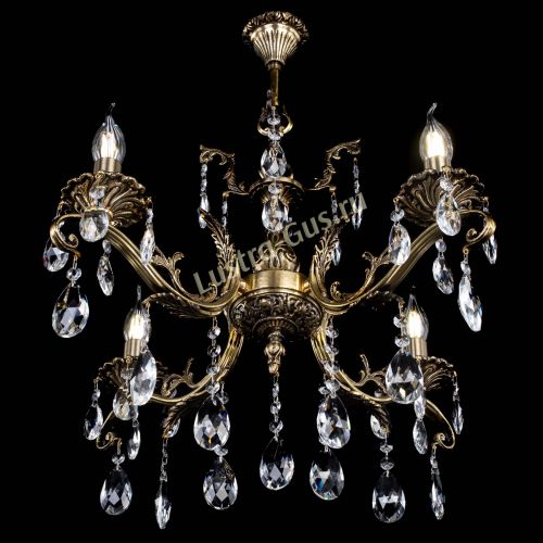 Люстра бронзовая Милана №4/2 журавлик в Новокузнецке Гусь Хрустальный