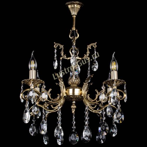 Люстра бронзовая Милана №4/2 звездочка в Новокузнецке Гусь Хрустальный