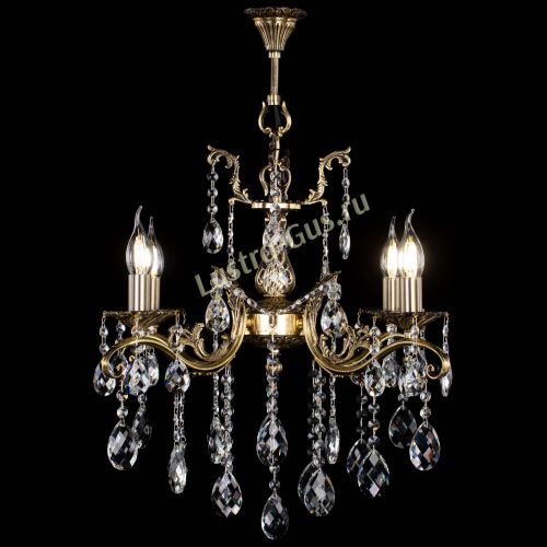 Люстра бронзовая Милана №4 баден в Новокузнецке Гусь Хрустальный