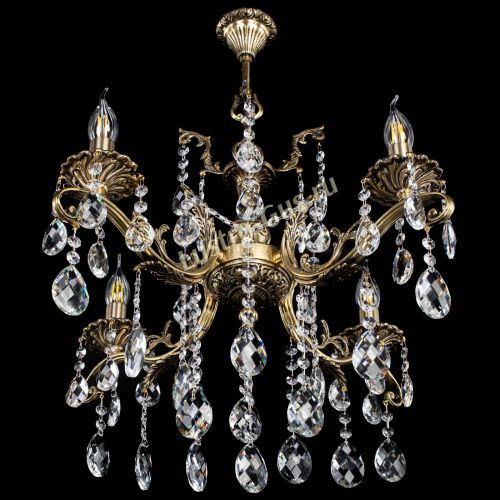 Люстра бронзовая Милана №4 баден в Новокузнецке Гусь Хрустальный