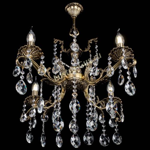 Люстра бронзовая Милана №4 баден в Новокузнецке Гусь Хрустальный