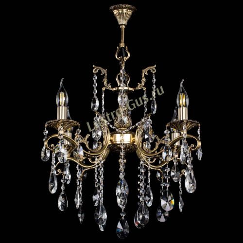 Люстра бронзовая Милана №4 лучик в Новокузнецке Гусь Хрустальный