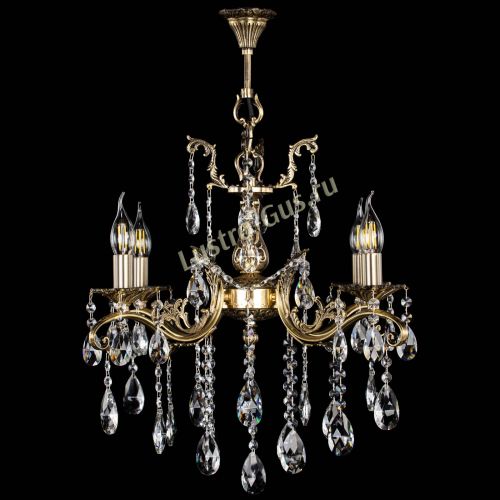 Люстра бронзовая Милана №4 журавлик в Новокузнецке Гусь Хрустальный