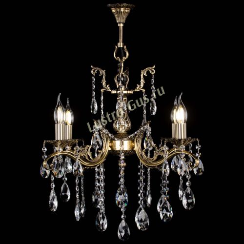 Люстра бронзовая Милана №4 журавлик в Новокузнецке Гусь Хрустальный