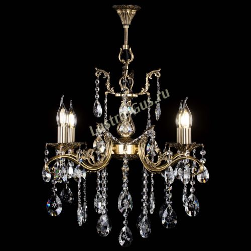 Люстра бронзовая Милана №4 звездочка в Новокузнецке Гусь Хрустальный