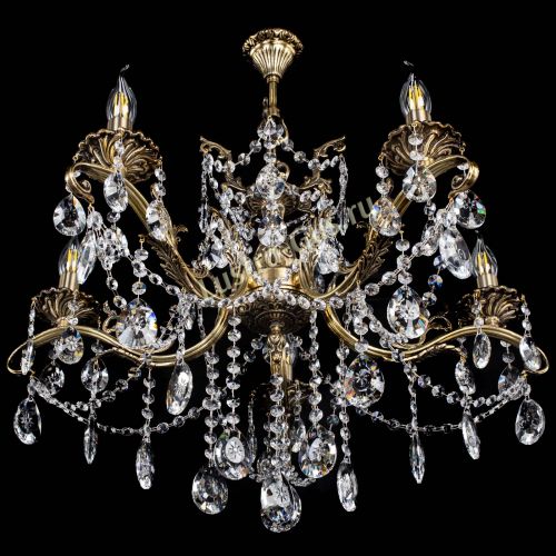 Люстра бронзовая Милана №5/1 звездочка в Новокузнецке Гусь Хрустальный