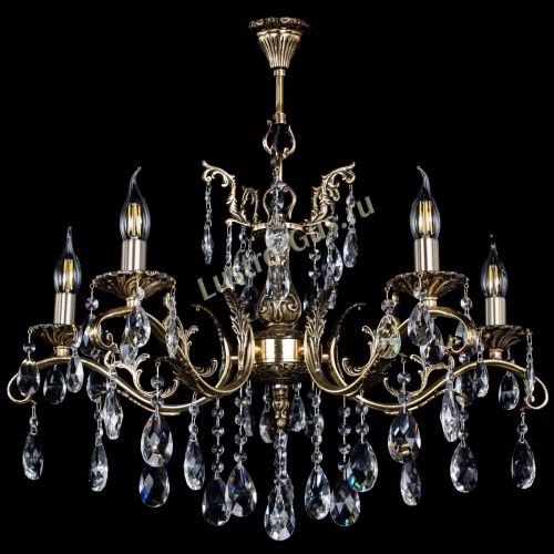 Люстра бронзовая Милана №5/2 журавлик в Новокузнецке Гусь Хрустальный