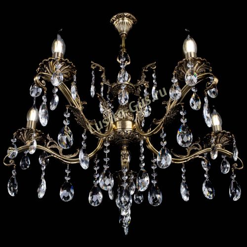 Люстра бронзовая Милана №5/2 журавлик в Новокузнецке Гусь Хрустальный