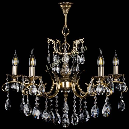 Люстра бронзовая Милана №5/2 звездочка в Новокузнецке Гусь Хрустальный