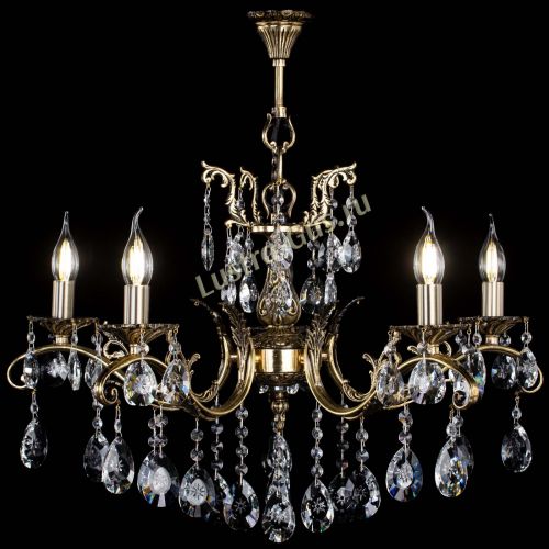 Люстра бронзовая Милана №5/2 звездочка в Новокузнецке Гусь Хрустальный