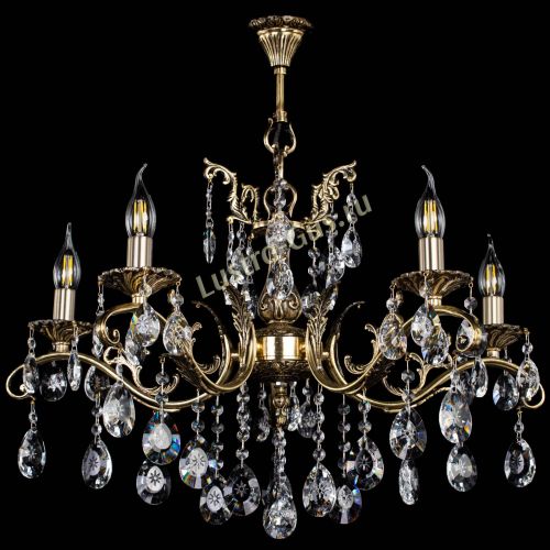 Люстра бронзовая Милана №5/2 звездочка в Новокузнецке Гусь Хрустальный