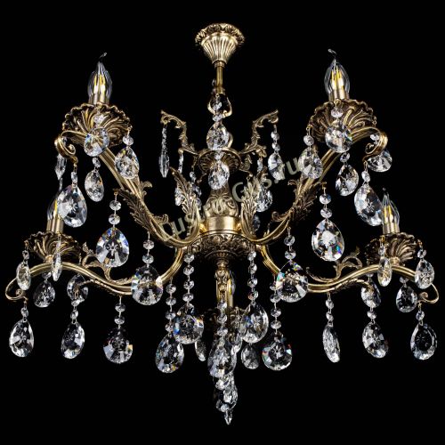 Люстра бронзовая Милана №5/2 звездочка в Новокузнецке Гусь Хрустальный