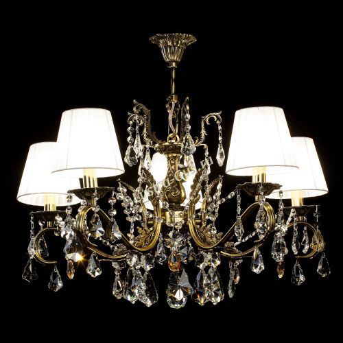 Люстра бронзовая Милана №5 Дубик Прованс в Новокузнецке Гусь Хрустальный