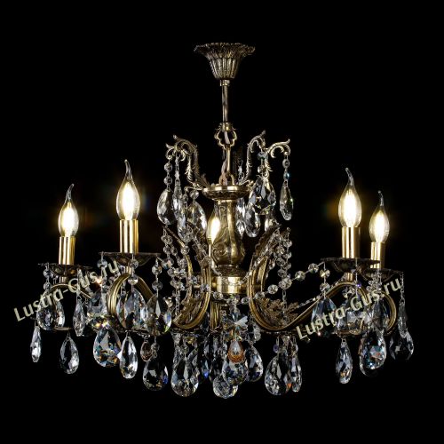 Люстра бронзовая Милана №5 в Новокузнецке Гусь Хрустальный