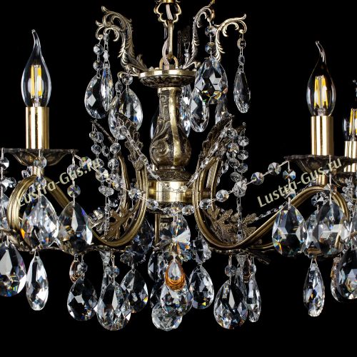 Люстра бронзовая Милана №5 в Новокузнецке Гусь Хрустальный