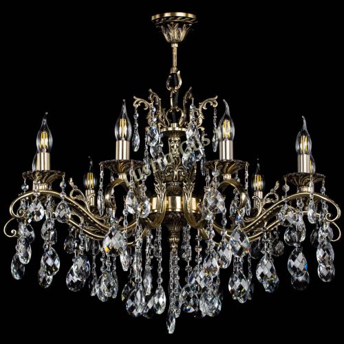 Люстра бронзовая Милана №9/2 баден в Новокузнецке Гусь Хрустальный