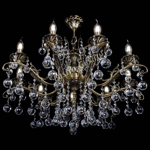 Люстра бронзовая Милана №9/2 шар в Новокузнецке Гусь Хрустальный