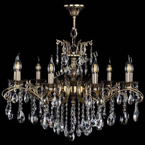 Люстра бронзовая Милана №9/2 журавлик в Новокузнецке Гусь Хрустальный