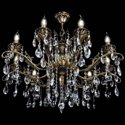 Люстра бронзовая Милана №9/2 журавлик в Новокузнецке Гусь Хрустальный